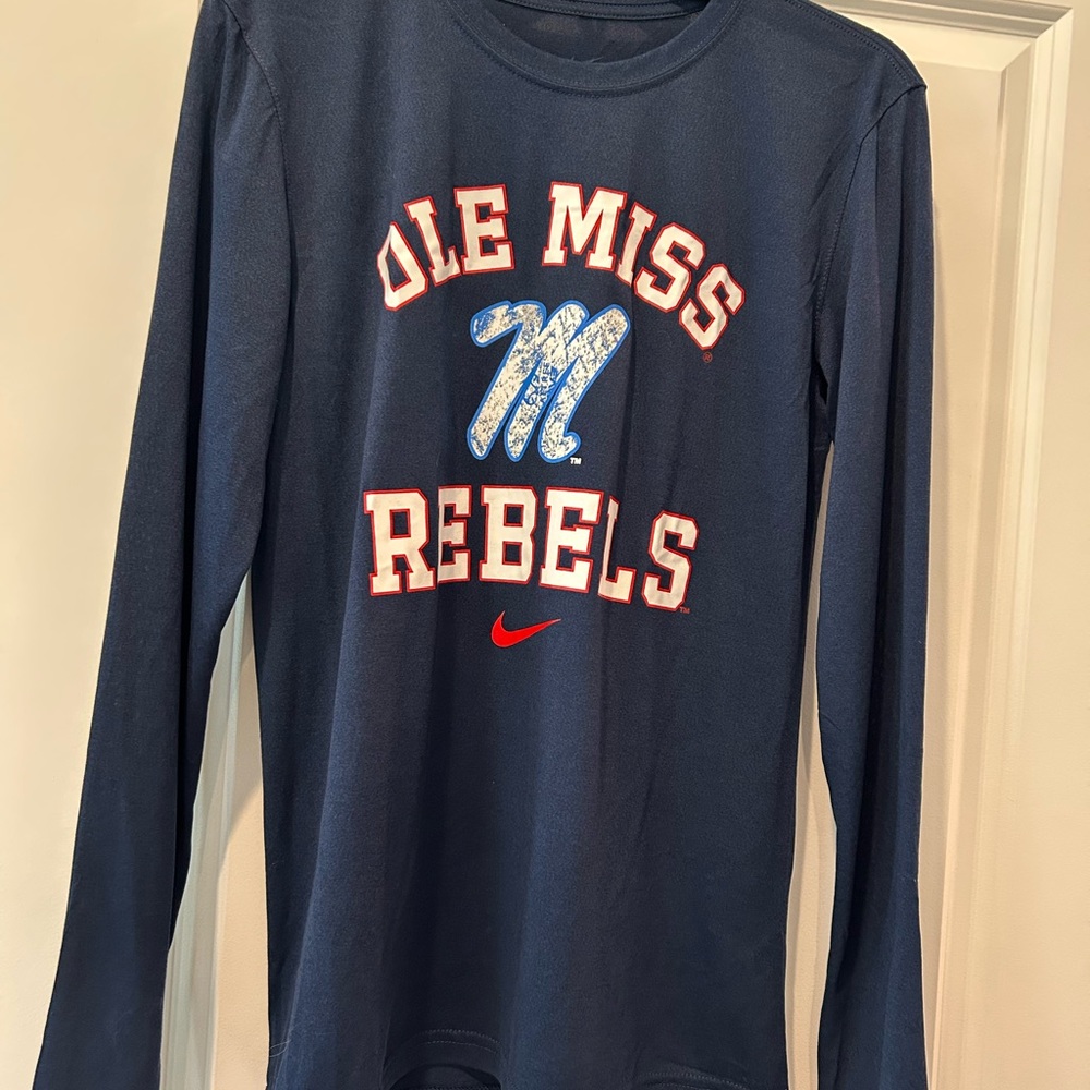 Ole Miss Rebels Men’s Long Sleeve Shirt - Navy